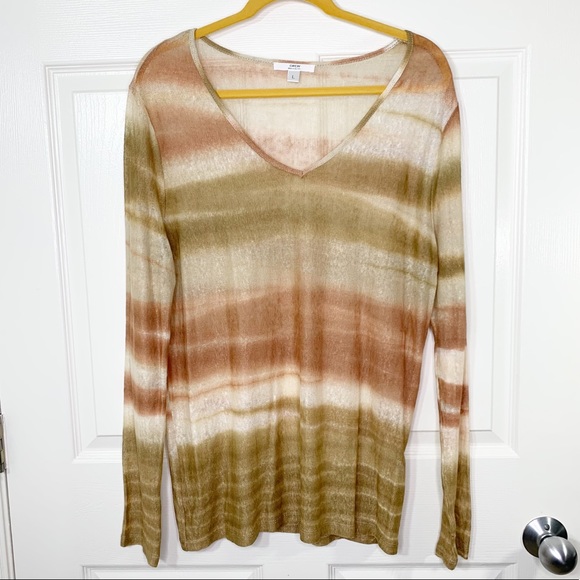 Anthropologie Sweaters - Drew Anthro LS V-Neck Semi-Sheer Sweater